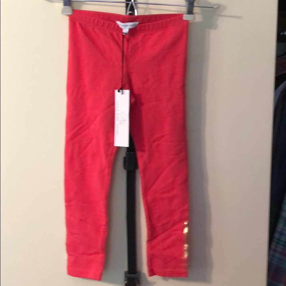 Little Marc Jacobs coral leggings NWT size 4